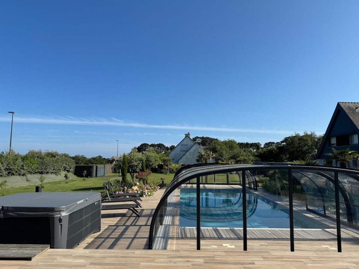 Superbe Villa Tout Confort Avec Piscine Chauffee Er Couverte Et Spa A 2 Pas De La Plage Fouesnant Zewnętrze zdjęcie
