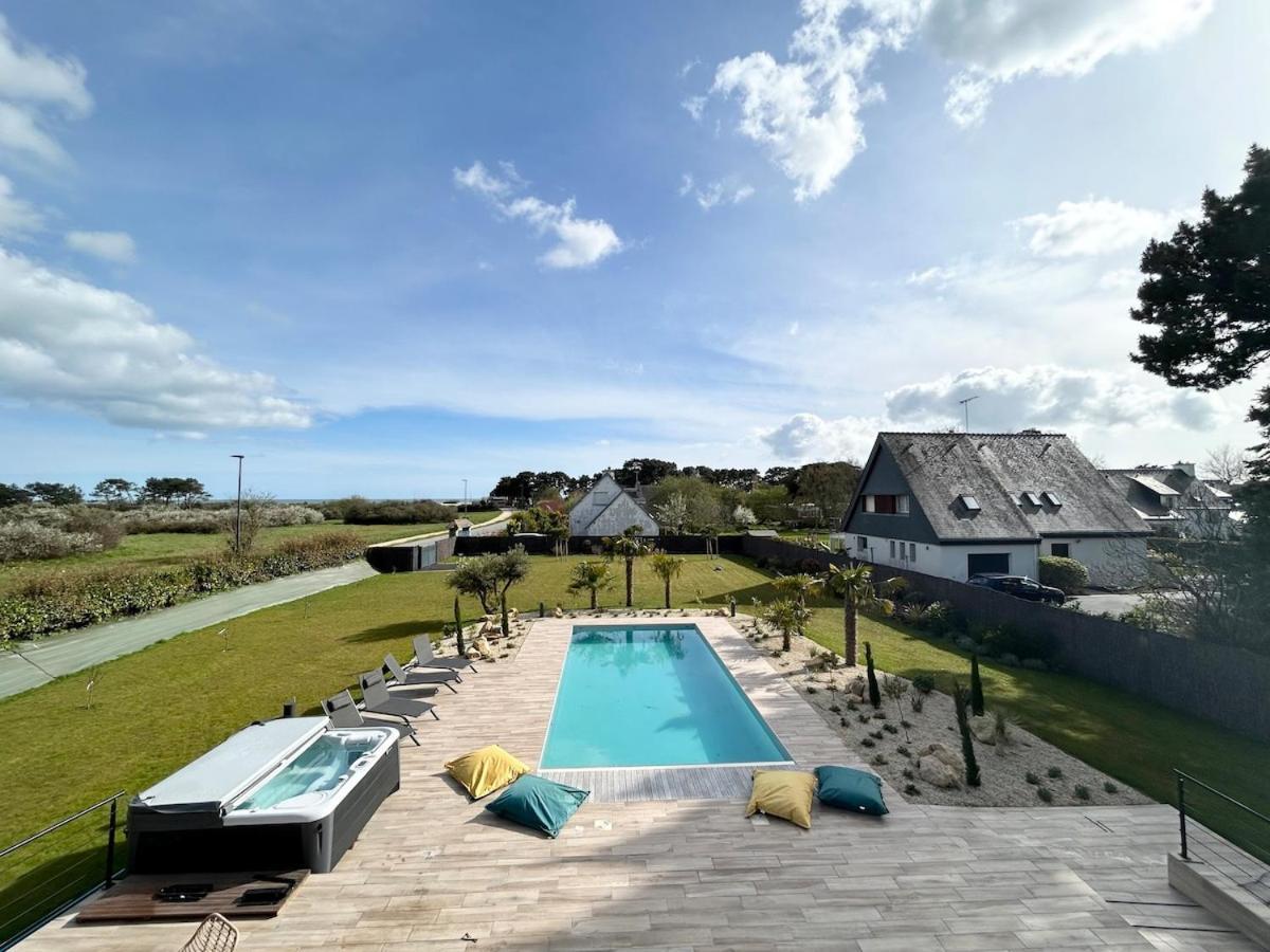 Superbe Villa Tout Confort Avec Piscine Chauffee Er Couverte Et Spa A 2 Pas De La Plage Fouesnant Zewnętrze zdjęcie