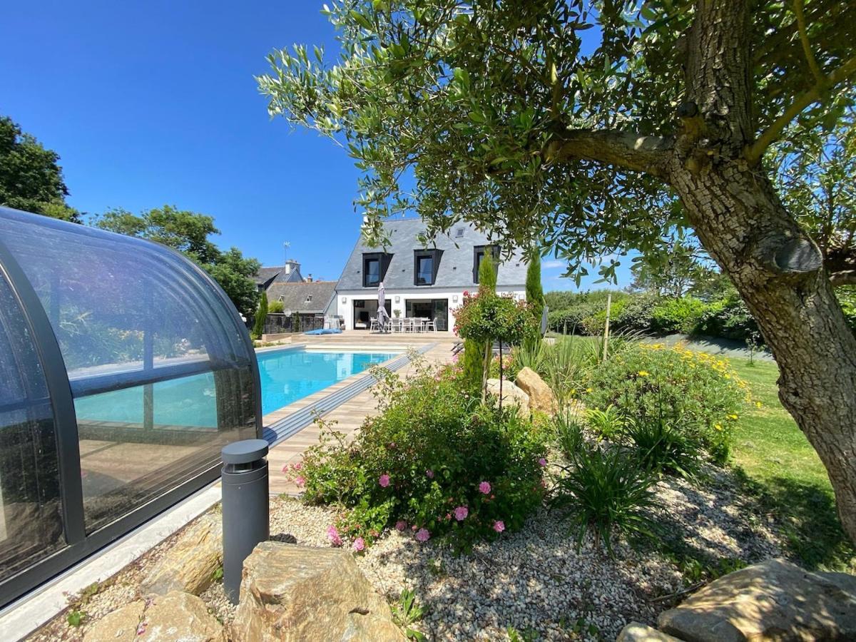 Superbe Villa Tout Confort Avec Piscine Chauffee Er Couverte Et Spa A 2 Pas De La Plage Fouesnant Zewnętrze zdjęcie